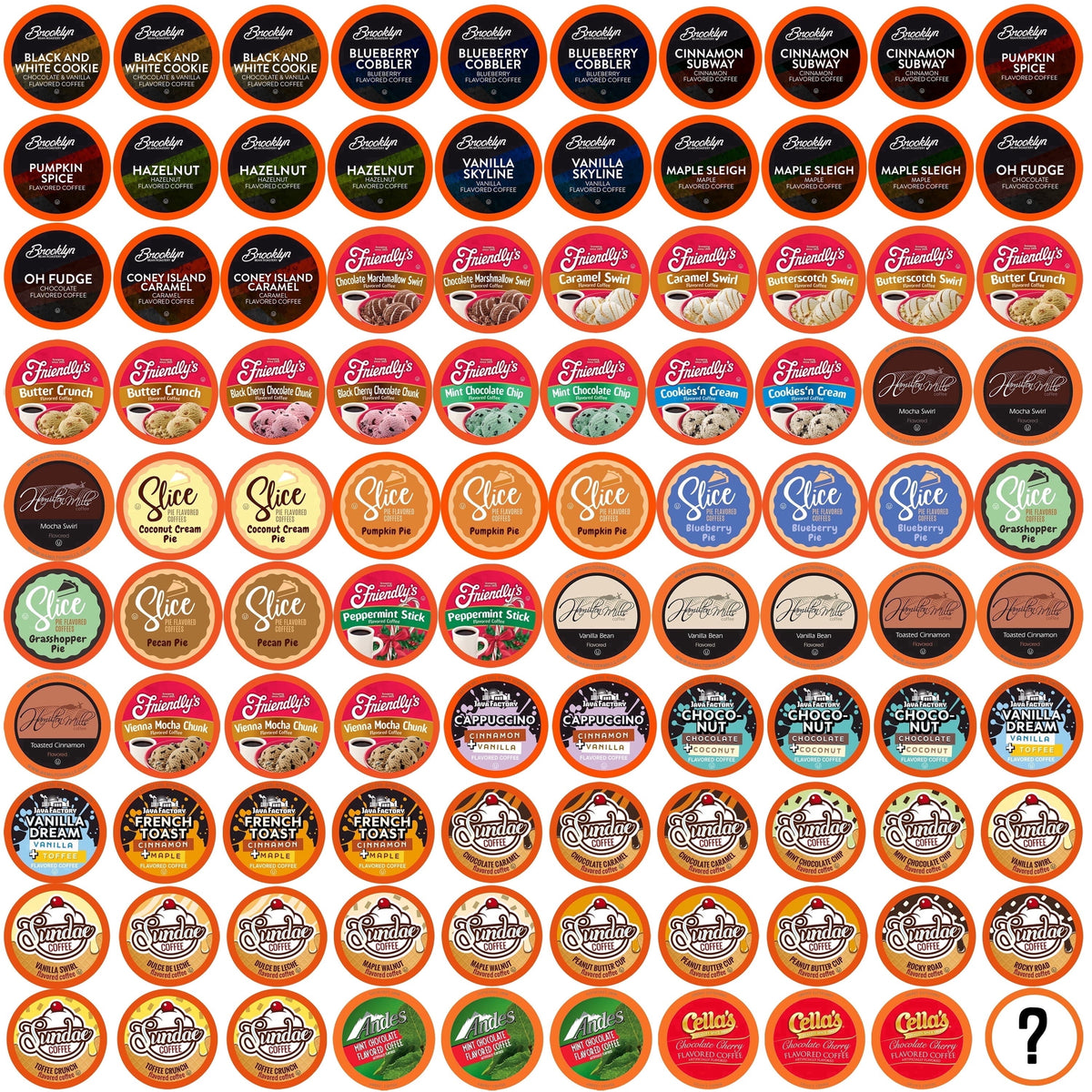 Two Rivers Coffee Pods Compatible with 2.0 Keurig K-Cup Brewers, Assorted Flavored Coffee 100 Count