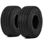 Uforic Set of 2 15x6.00-6 Lawn Mower Turf Tires, Heavy Duty 4 Ply Tubeless Replacement Tires, 570 LBS Max Load Capacity for Riding Lawn Tractors &