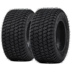 Uforic Set of 2 16x6.50-8 Turf Lawn Mower Tires, Heavy Duty 4 Ply Tubeless Replacement Tires, 620 LBS Max Load Capacity for Riding Lawn Tractors