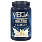 Vega Protein +Recovery Powder, Vanilla, 30g Protein, 20 Servings