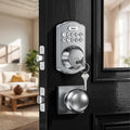 Veise Keyless Entry Door Lock with 2 Knobs Set, Electronic Keypad Deadbolt, Easy Installation Digital Smart Door Lock Set, Auto Lock, One-time Codes
