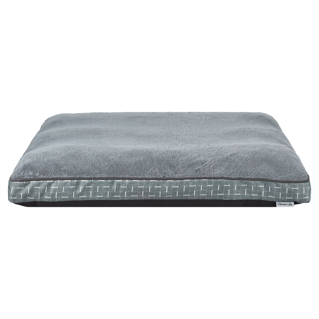 Vibrant Life Medium/Large Orthopedic Pet Bed Mattress Edition, Gray, 40" x 80"