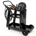 Welding Cart, 3-Tier Welder Cart Heavy Duty with 400 Lbs Weight Capacity, 360° Swivel Wheels, Tank Storage Safety Chains, Rolling MIG Welder Cart for