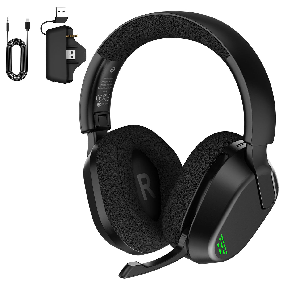 Wireless Gaming Headset for Xbox One,Xbox Series X|S, PS4, PS5,PC, Mac, Switch,Bluetooth 5.4,Xbox Headset with Noise Canceling Mic,Over Ear Gaming