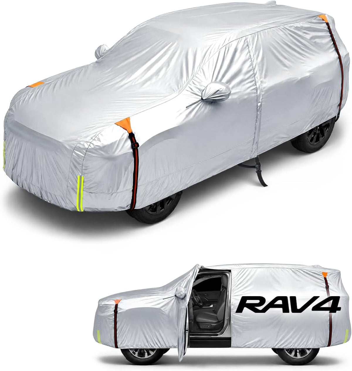 Witem Car Cover for Toyota RAV4 1996-2026, Custom Fit, Waterproof All-Weather Outdoor Cover, UV, Rain, Snow and Dust Protection, Windproof Straps