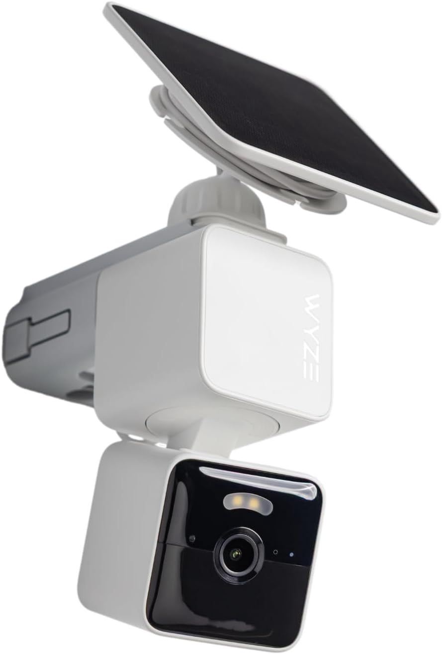 Wyze Solar Cam Pan 2K Outdoor Wireless Security Camera - Solar Powered, 360 Pan Tilt