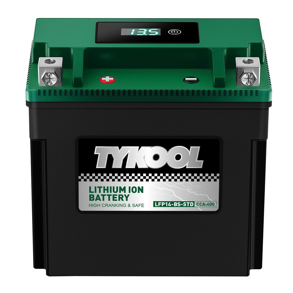 YTX14-BS 400CCA 12V 7AH Lithium Powersports Battery,Motorcycle Battery,Starting Battery for ATV,UTV,Scooter,Snowmobile,Jet Ski