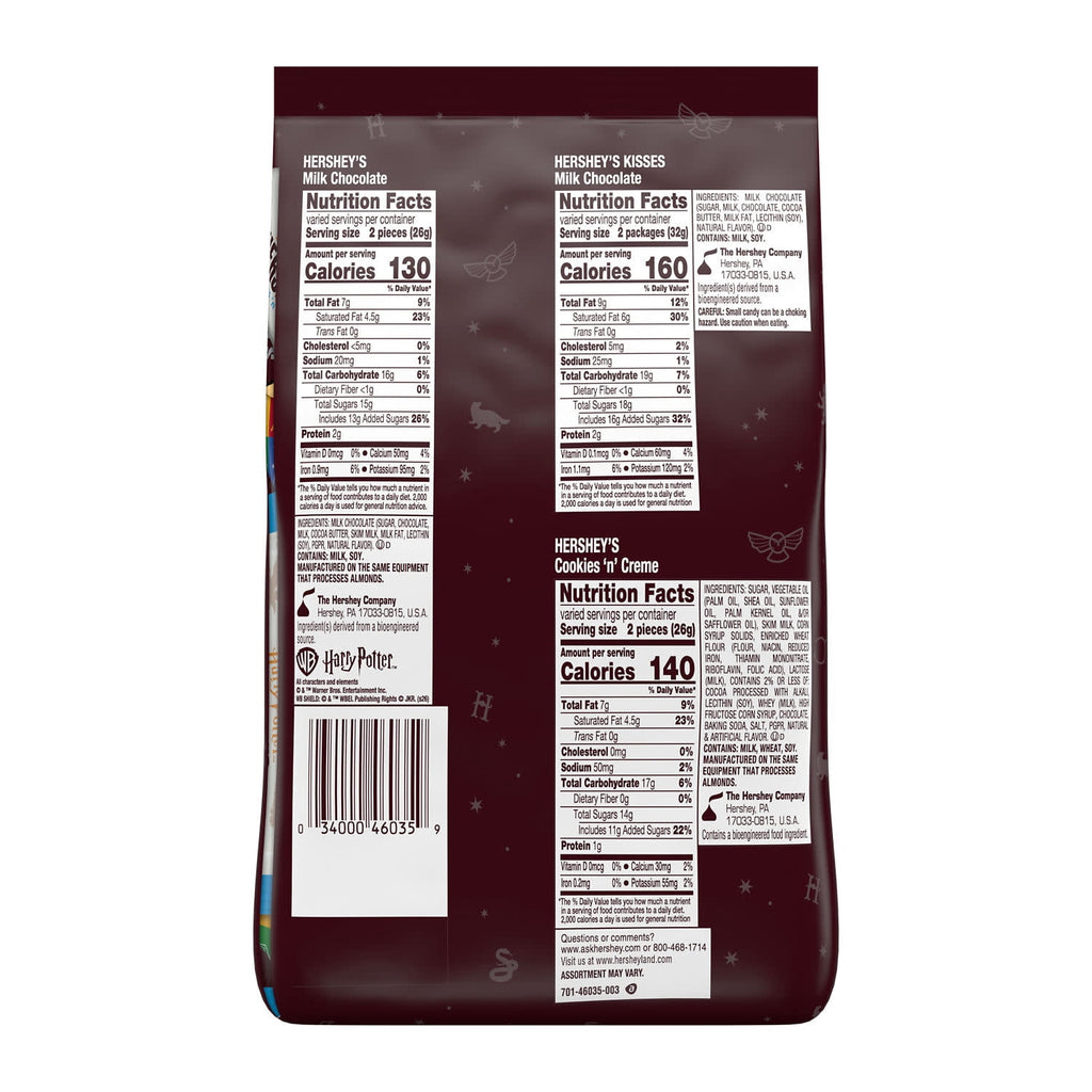 Hershey's Assorted Harry Potter, Halloween Candy Bag, 19.98 oz