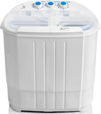 Deco Home Portable Twin Tub Washing Machine With Gravity Drainage System