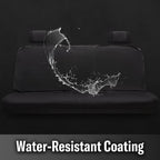 Genuine Dickies Quincy Pro-Grade Rear Bench Seat Cover for Cars, SUVs, and Crossovers, Black