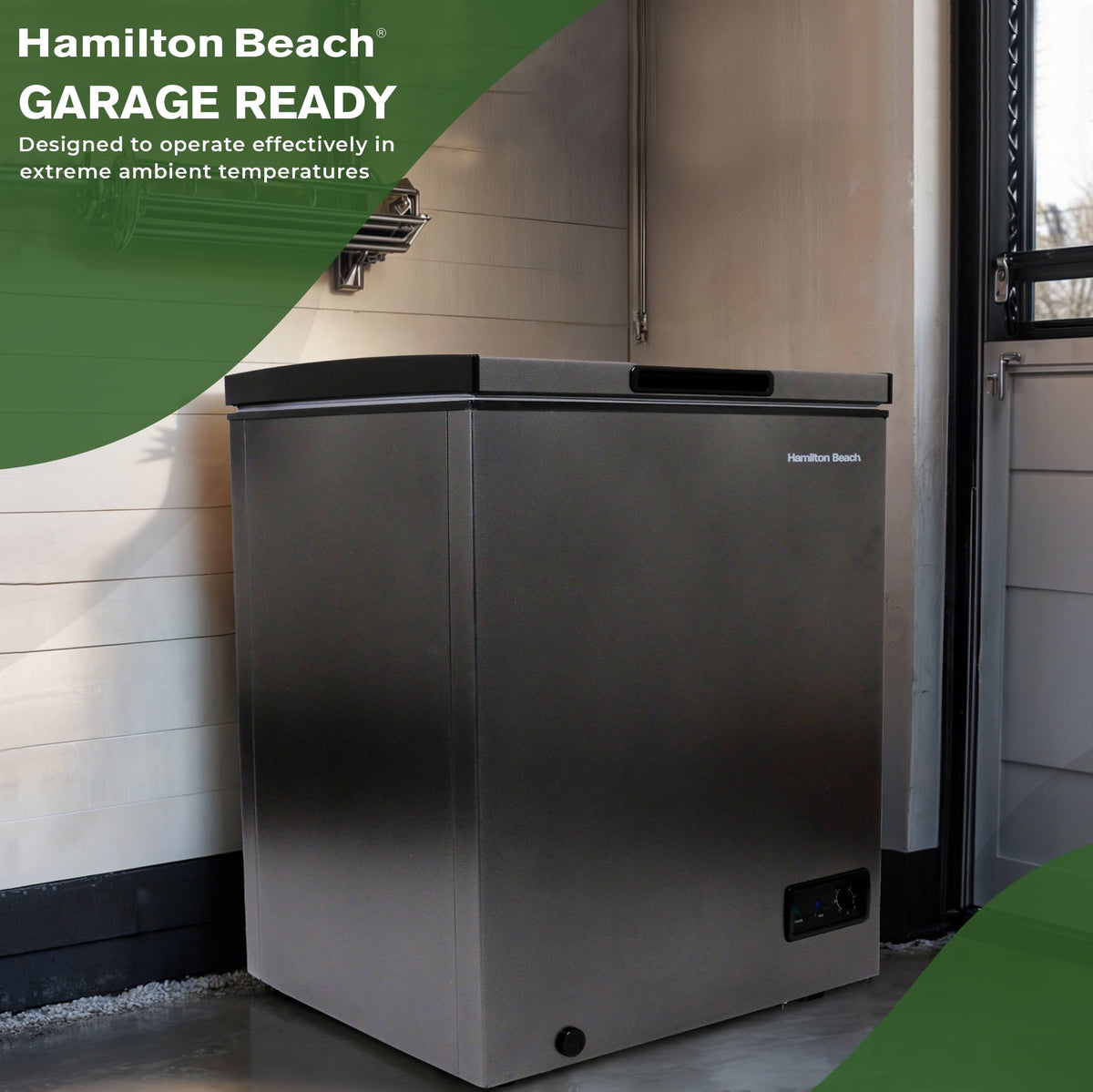 Hamilton Beach 5.0 Cu. ft. Garage Ready Chest Freezer, Dark Granite Finish