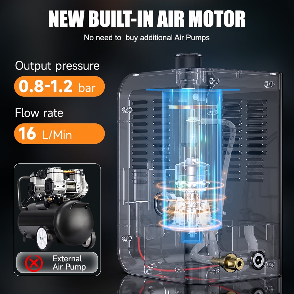 FOXWELL SD201 Car Smoke Leak Detector, Automotive EVAP Smoke Machine, Fuel Pipe Vacuum Smoke Diagnostic for Cars Motorcycles Trucks