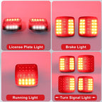 Wireless Trailer Lights, Magnetic Trailer Light For Towing, Portable Rechargeable LED Tow Lights Kit For Trucks, Boat, RV