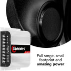 Taramps TS 400x4 400 watts RMS 4 Channels Full Range Car Audio Amplifier, 2 Bridged Channels, RCA Input Class D, Output Power, Multichannel Amplifier