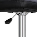 ZENY Bar Stool Set Of 4 With Soft Cushion And Metal Frame - Black