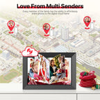 Frameo WiFi Digital Picture Frame, TEMASH 10.1" Digital Photo Frame 32G Memory with 1280*800 IPS Touchscreen, Auto Rotate, Gift for a Loved One!