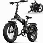 TST 4.0 Fat Tire Foldable Electric Bike, 48V 13Ah, 750W, 20 inch, Black