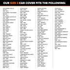 Budge Superior StormBlock™ Car Cover, Waterproof All Weather Outdoor Car Protection, Size 3 for Mid-Size Vehicles