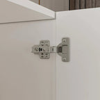 FUFU&GAGA Freestanding Solid Wood Wardrobe Closet With Storage Shelves