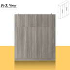 FUFU&GAGA Freestanding Solid Wood Wardrobe Closet With Storage Shelves
