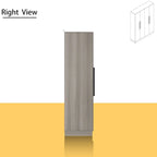 FUFU&GAGA Freestanding Solid Wood Wardrobe Closet With Storage Shelves