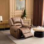 CANMOV Manual Recliner Chair, Nut Brown