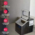 Frigidaire Countertop Clear Square Ice Maker, 40 lbs. Per Day - Stainless Steel