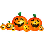 Yexmas 8 FT Halloween Inflatables Pumpkin, 7 Pumpkins Halloween Outdoor Decoration with Built-in LED Lights, Halloween Blow Ups for Yard, Lawn, Garden Decor