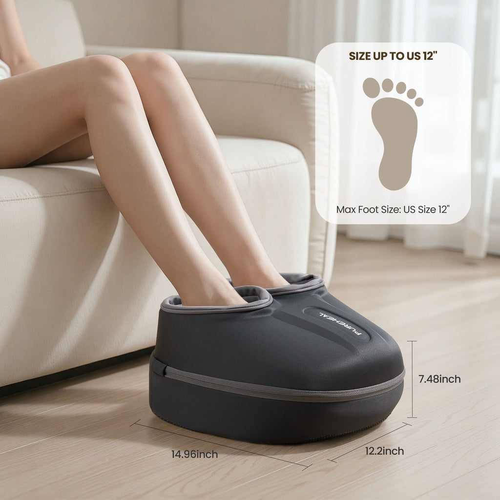 Pureheal Foot Massager with Heat,Shiatsu Foot Massager Machine for Plantar Fasciitis, FSA HSA Eligible, Gifts for Women Mom