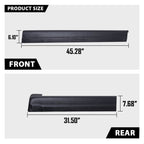 Black Trail Armor Rocker Panel Guard Cover Fit for 1999-2006 Chevy Silverado GMC Sierra