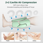 CINCOM Leg Massager for Circulation Air Compression Calf Massager for Muscles Relaxation FSA/HSA Eligible, Grey