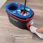 O-Cedar RinseClean Microfiber Spin Mop & Bucket Set with Clean Water Tank