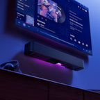 onn 20 in Bluetooth 2.1 Channel Soundbar with Multi-Color LED Lighting, Black