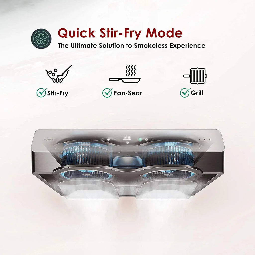 FOTILE Pixie Air Series Slim Line Under-Cabinet Range Hood With WhisPower Motors And Capture-Shield Technology - UQG3002