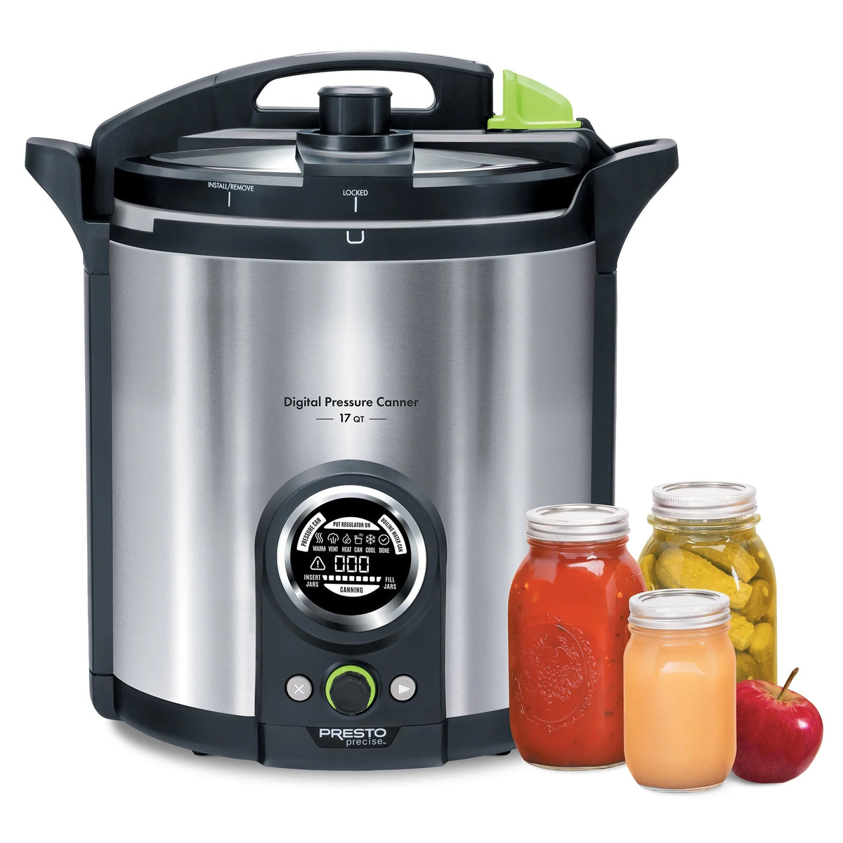 Presto 17 Qt Stainless Steel Electric Pressure Canner, Silver - 02152
