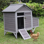 Aivituvin 40.94" Chicken Coop with Nesting Box, Weatherproof Hen House with Leakproof Pull-Out Tray, Poultry Coops for Chickens, Duck & Quail