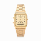 Casio AQ230 Analog Digital Watch - Gold