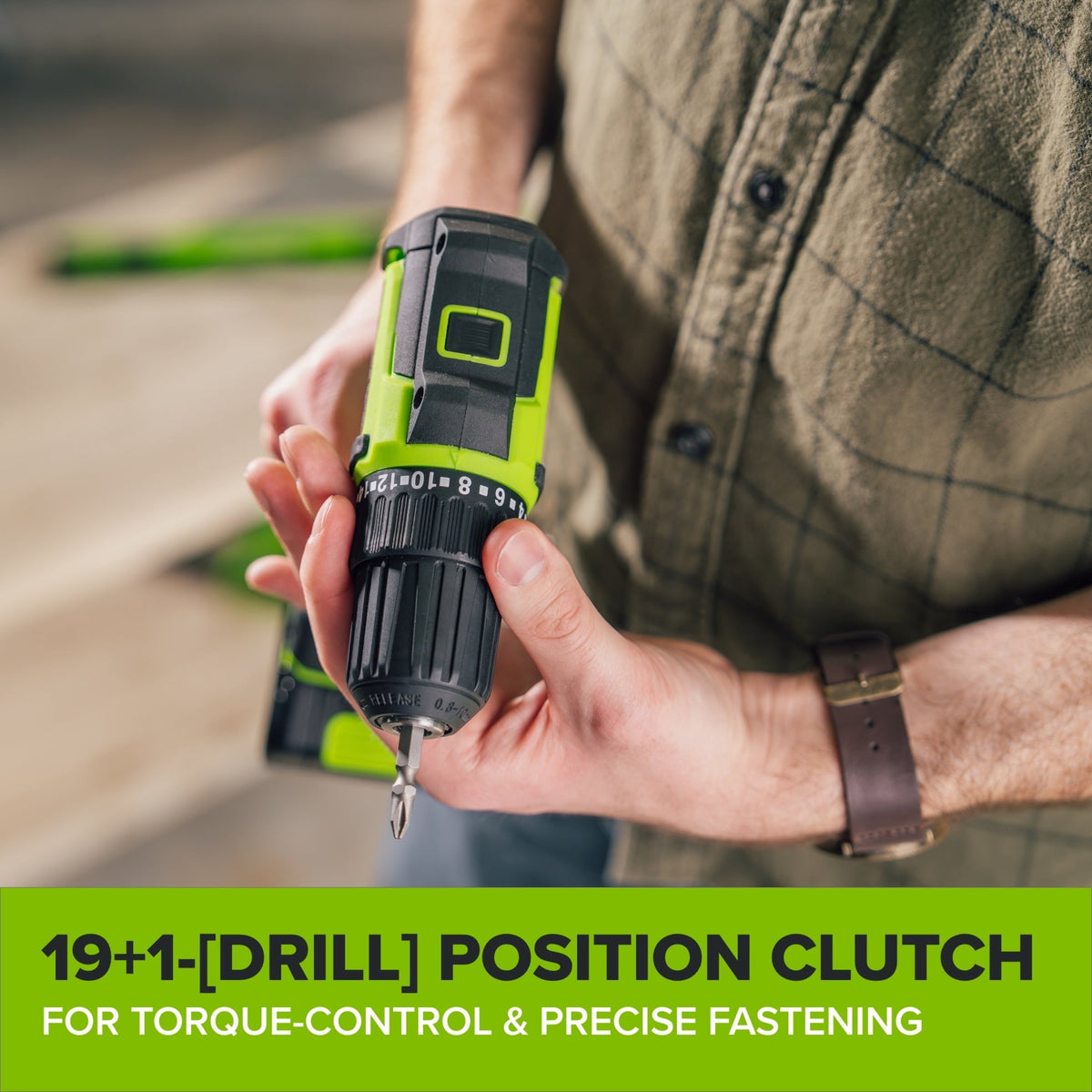 Greenworks PowerAll 24V 3/8" 280 in-lb Drill, with 2.0 Ah USB-C Battery, 30W USB-C Charger Block, 3' 100W USB-C Cable