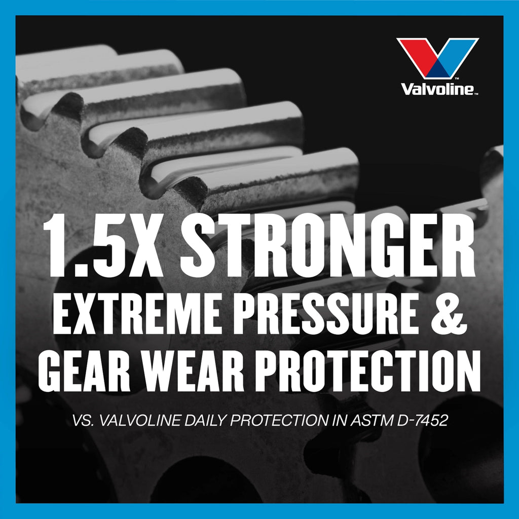 5 pack) Valvoline FlexFill Advanced Full Synthetic 75W-90 Gear Oil 1 Quart Pouch