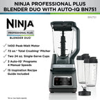 Ninja 1500 W 72 oz Blender, Black - BN751