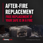 SentrySafe 1160 Fire-Resistant Box Safe with Key Lock 0.25 Cu. ft., Black