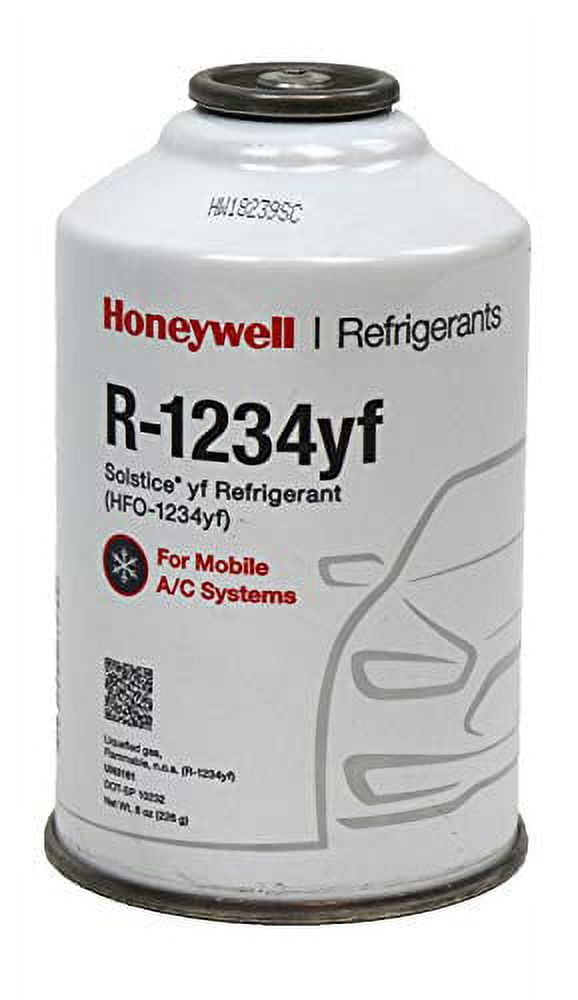 Honeywell R1234YF HFO-1234yf Low Global Warming Potential 8 oz Automotive Refrigerant (4 Pack)