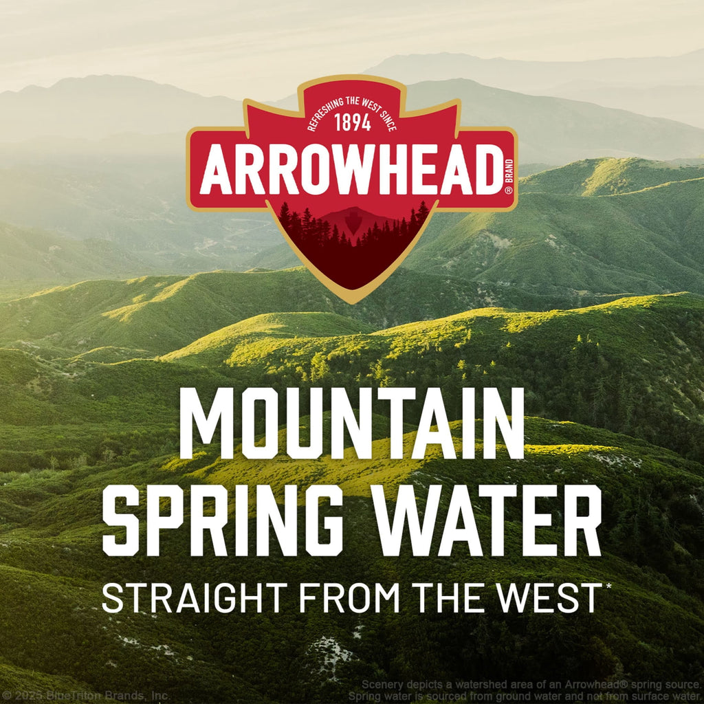 Arrowhead Brand Mountain Spring Water, 23.7-Ounce Plastic Sport Cap Bottles (Pack Of 24)