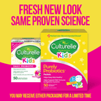 Culturelle Probiotics Kids Purely Probiotic Daily Ready-to-Mix Supplement, Immunity & Digestion Support for Children, No Flavor Added, 50 Packets