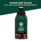 6 pack) Starbucks Signature Black, Cold Brew Coffee Concentrate, Iced Coffee, 32 fl oz