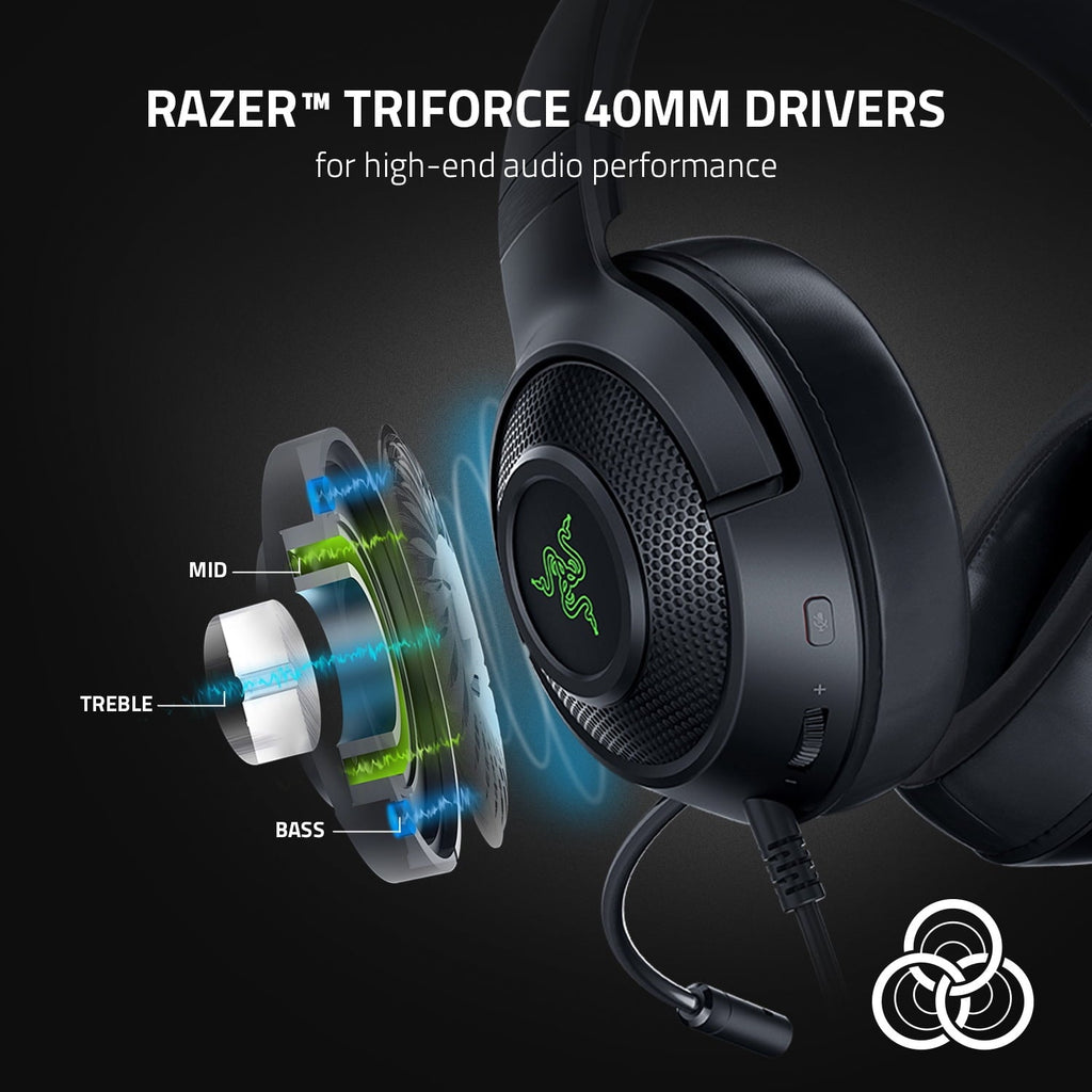 RAZER KRAKEN V3 X - Wired USB Gaming Headset