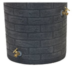 Good Ideas Impressions Downton Rain Saver Rain Barrel, 50 Gallon, Dark Granite - IMP-D50-DAR