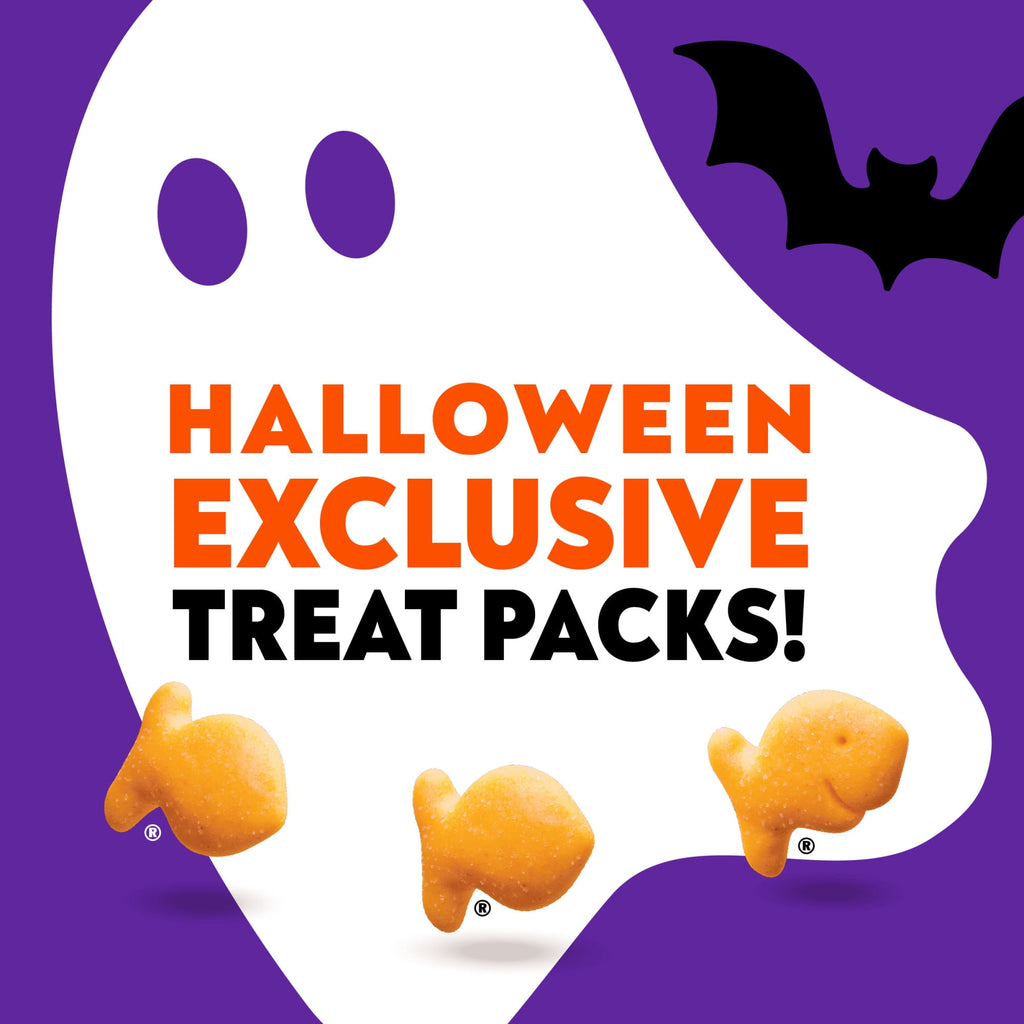 Goldfish Halloween Cheddar Cheese Crackers Multipack, 24 Pack