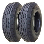 Zeemax Heavy Duty Highway Trailer Tires 8-14.5 14 Ply Load Range G Set 2