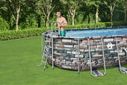 Coleman Power Steel 26' x 12' x 52 in Oval Above Ground Pool Set